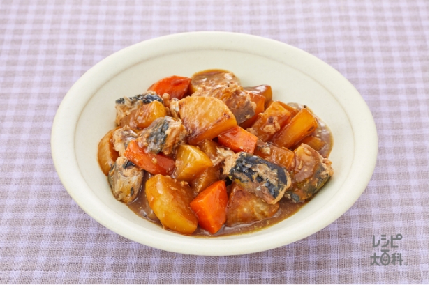 さば缶と大根のすき煮風