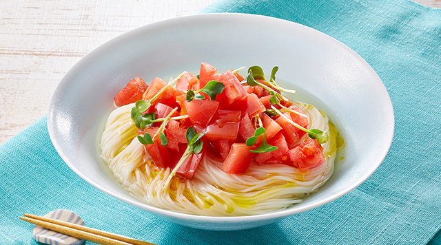 オリーブ香るトマトそうめん