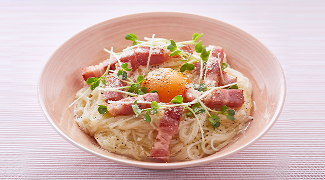 洋風！カルボナーラ風そうめん