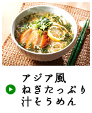 アジア風ねぎたっぷり汁そうめん