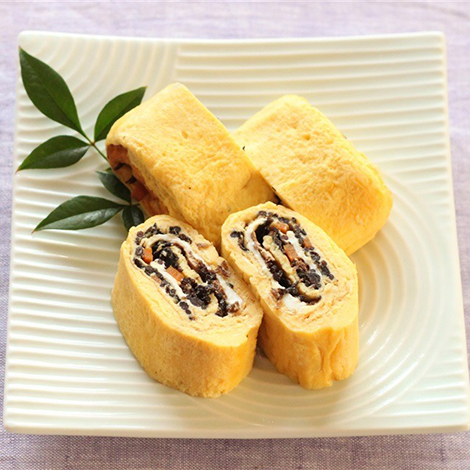 ひじき煮入り厚焼き卵