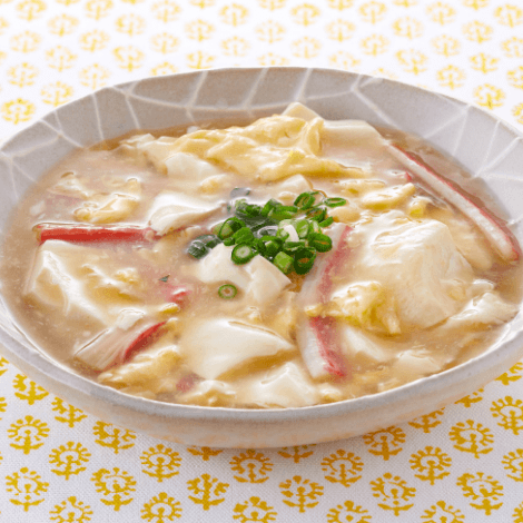 豆腐のかきたまあんかけ