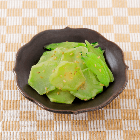 ブロッコリーの茎でまるでザーサイ
