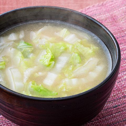 せん切り白菜のみそ汁(味噌汁)