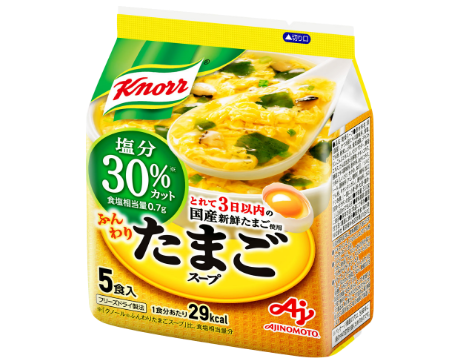 クノール® ふんわりたまごスープ塩分30%カット