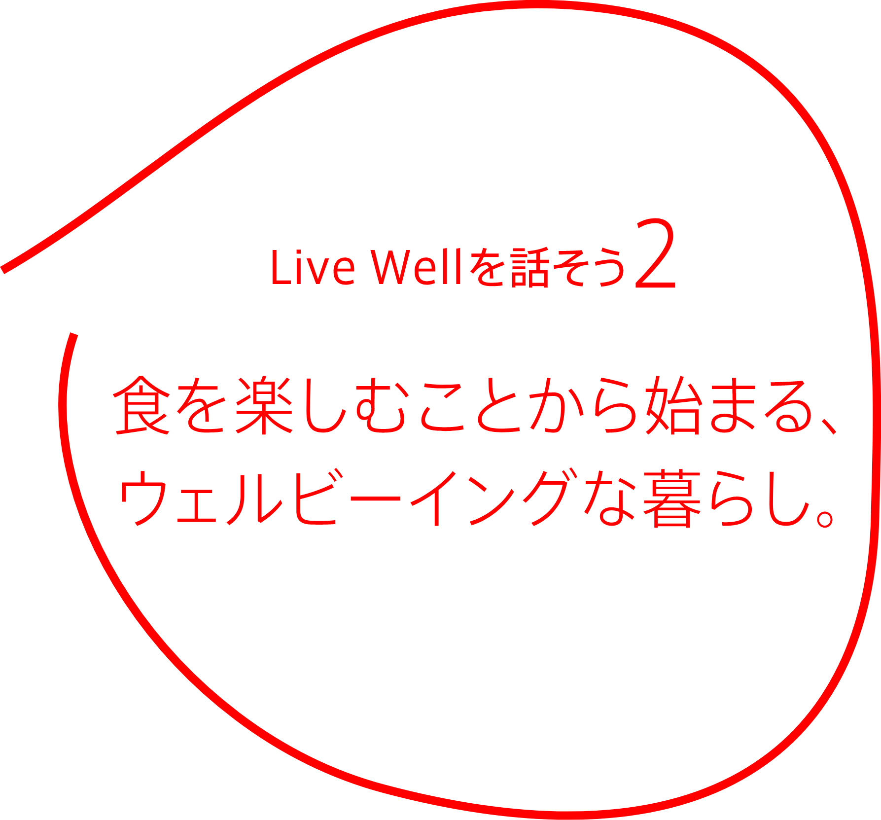 Live Wellを話そう2 食を楽しむことから始まる、ウェルビーイングな暮らし。