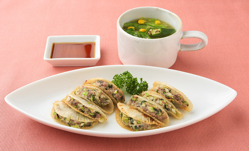 「大根餃子」が主菜の献立♡