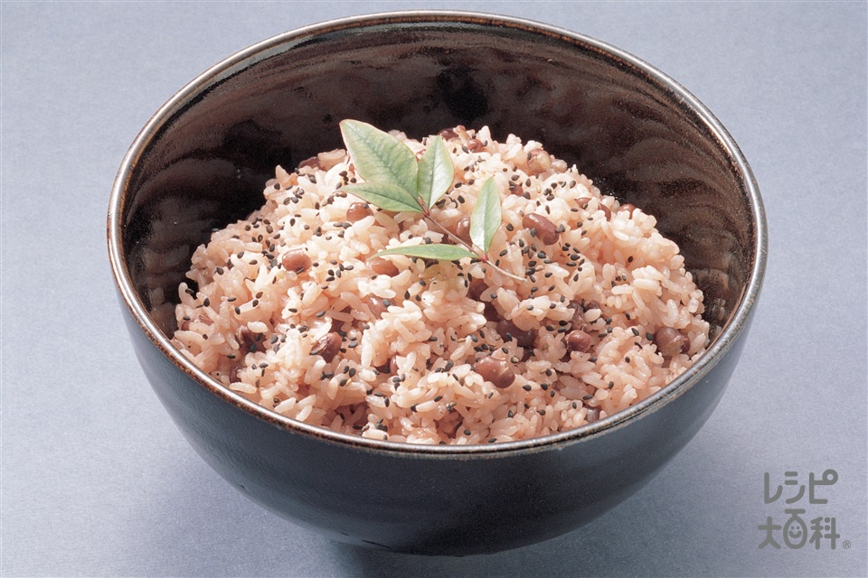 あずきご飯(米+もち米を使ったレシピ)