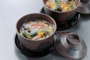 牛乳入り茶碗蒸し 5色あん