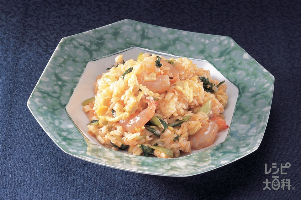 えび卵炒飯(ご飯+卵を使ったレシピ)