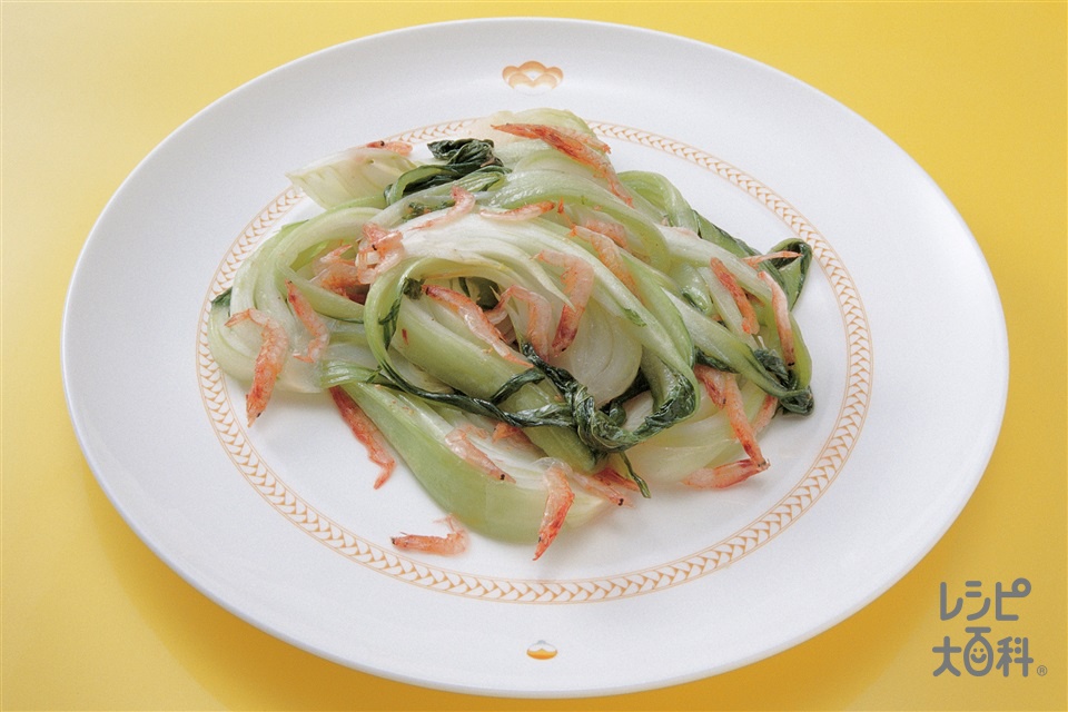 チンゲン菜のシンプル炒め(チンゲン菜+桜えびを使ったレシピ)