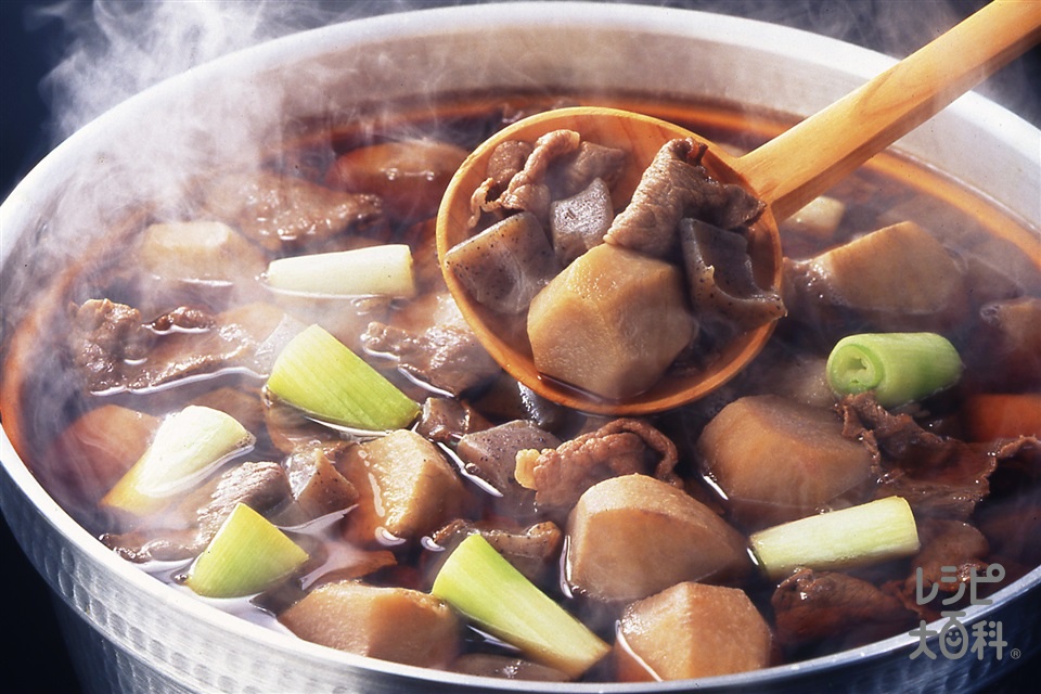 いも煮　山形風味わいしょうゆ味(里いも+牛バラ薄切り肉を使ったレシピ)