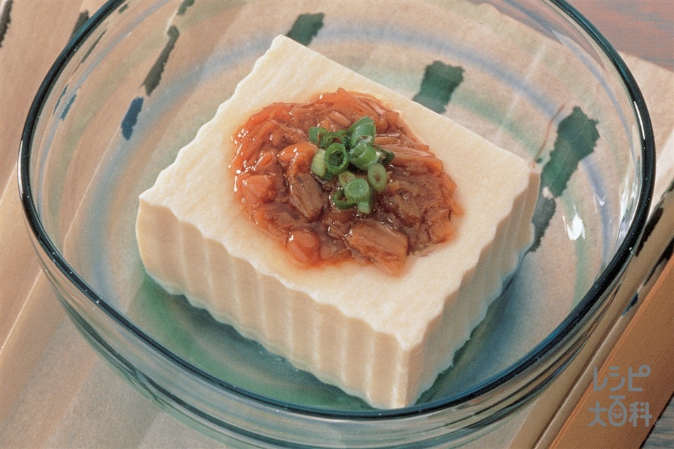 なめたけの冷ややっこのレシピ 作り方 レシピ大百科 レシピ 料理 味の素パーク 絹ごし豆腐やなめたけを使った料理