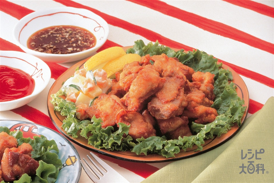 鶏のひと口から揚げのレシピ 作り方 レシピ大百科 レシピ 料理 味の素パーク 鶏もも肉や片栗粉を使った料理