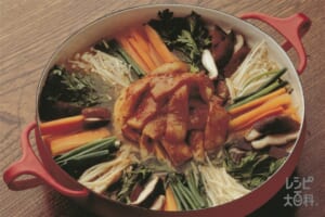 いかと野菜の韓国風鍋