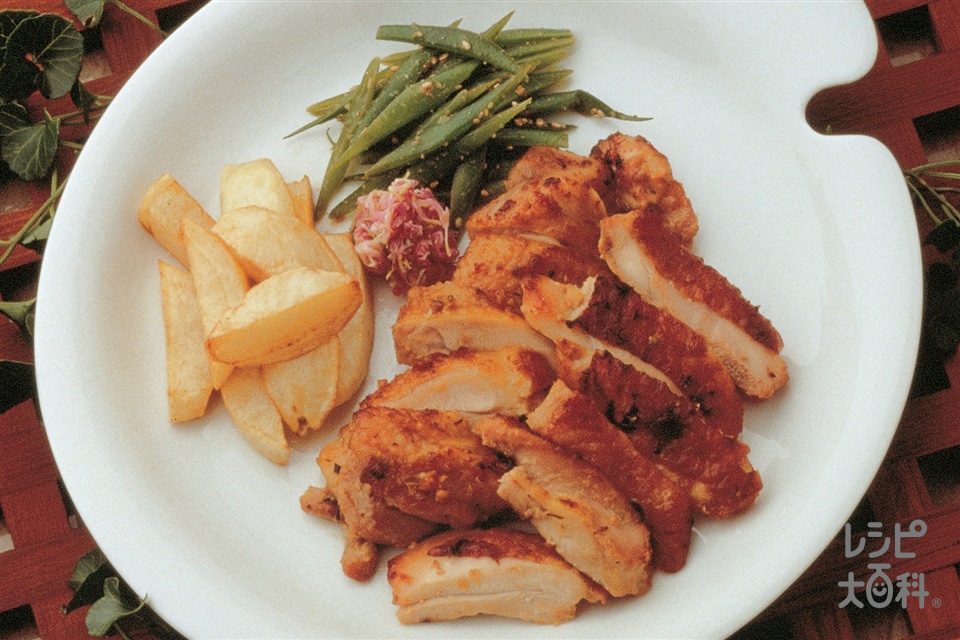 チキンのごまみそ漬け焼き(鶏もも肉+じゃがいもを使ったレシピ)