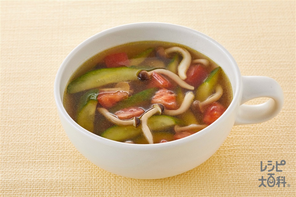 きゅうりのスープのレシピ 作り方 献立 味の素パーク の料理 レシピサイト レシピ大百科 きゅうりやトマトを使った料理