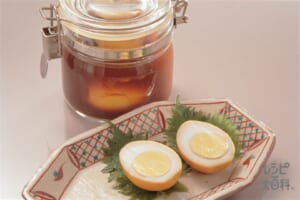 ゆで卵のつゆ漬け(カレー味)