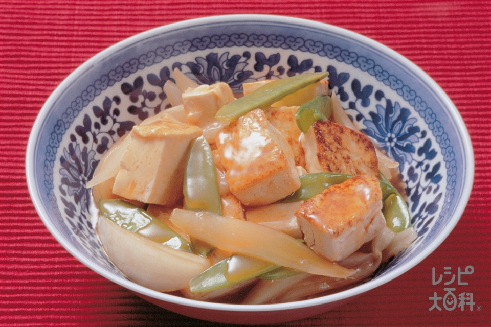 豆腐の酢豚風味(木綿豆腐+玉ねぎを使ったレシピ)