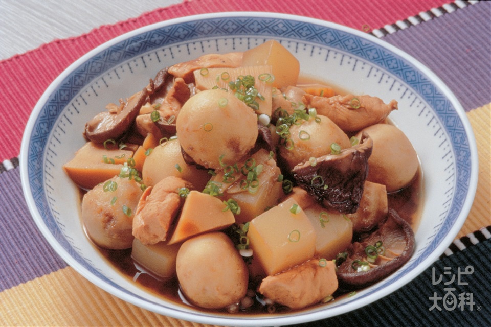 鶏肉と里いもの中国風みそ煮