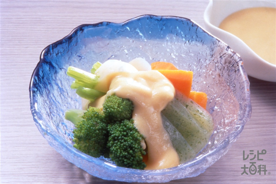 野菜の酢みそ(ブロッコリー+かぶを使ったレシピ)