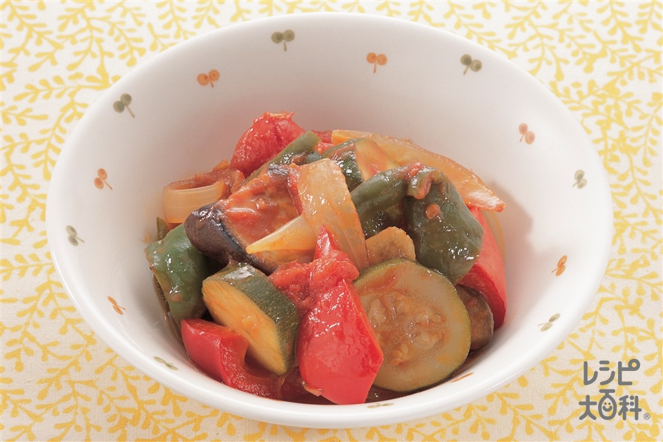 夏野菜のトマト煮(なす+トマトを使ったレシピ)