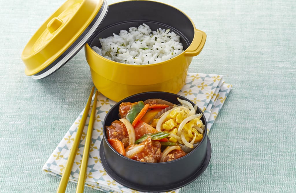 揚げずに簡単！やわらかもも肉の 酢豚弁当