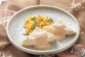 豆腐ステーキ 豆板醤マヨネーズ