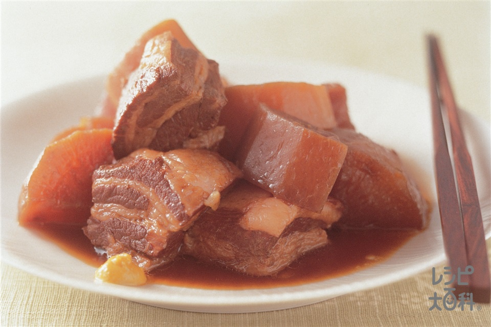 大根と豚バラ肉のラフティ(大根+豚バラ肉を使ったレシピ)