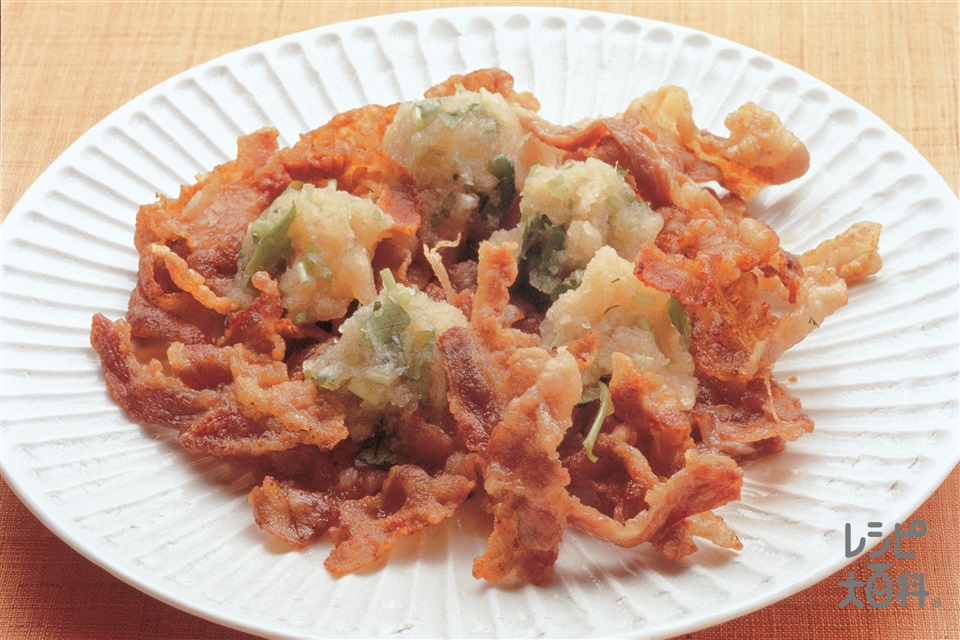 カリカリ豚のかぶおろし(豚バラ薄切り肉+かぶを使ったレシピ)