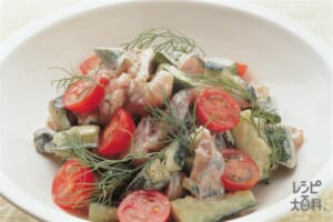 野菜たっぷりのあじの洋風たたき
