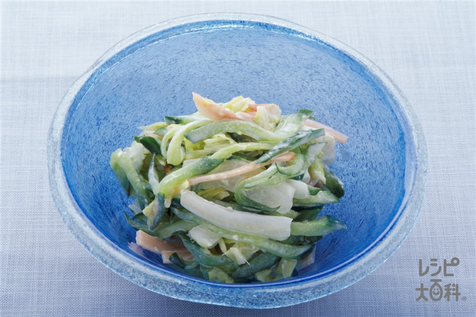 サラダ 人気 白菜 レシピ もりもり食べられる常備菜。白菜のごまポンサラダ