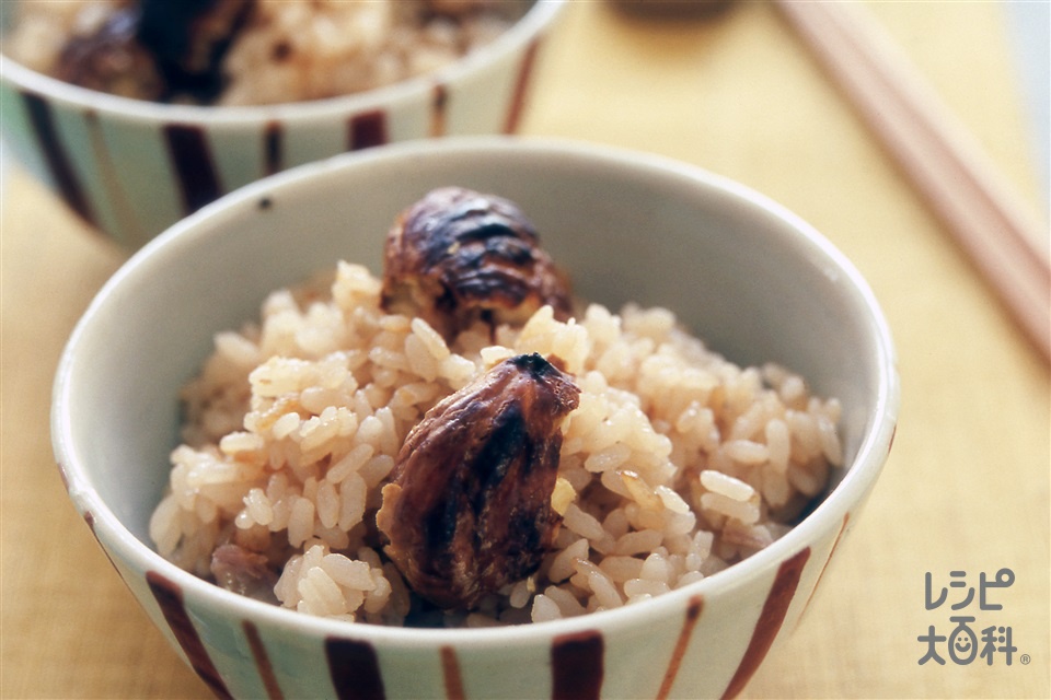 焼き栗ご飯(米+栗を使ったレシピ)