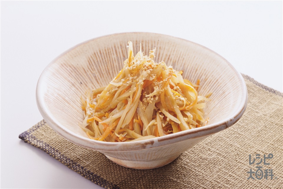きんぴらごぼう(ごぼう+にんじんを使ったレシピ)