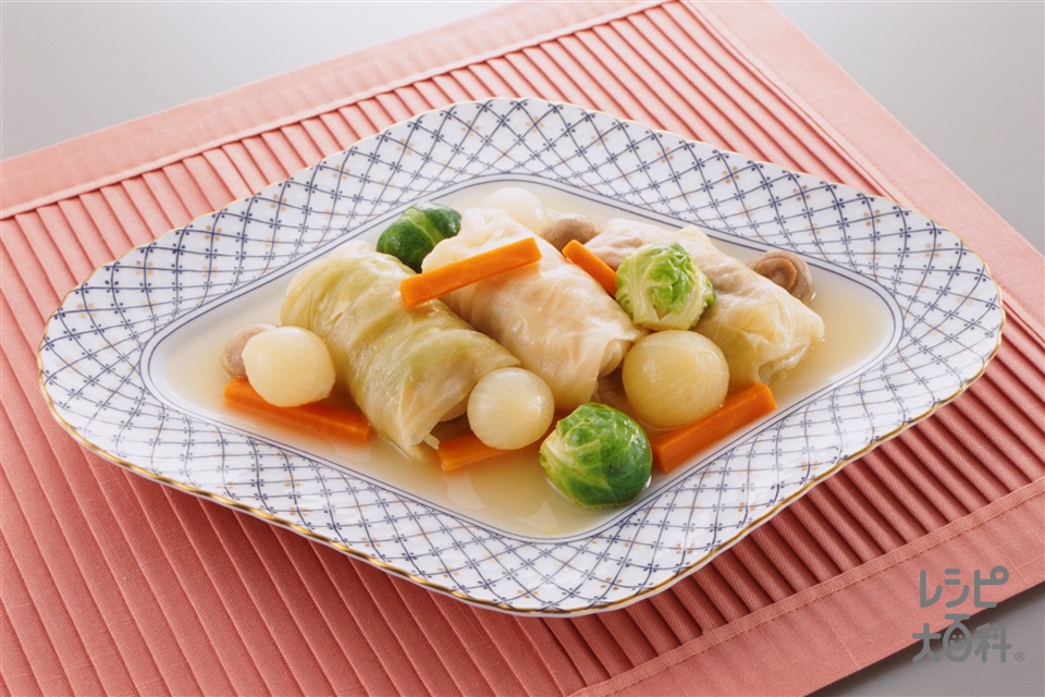 ロールキャベツ(キャベツ+合いびき肉を使ったレシピ)