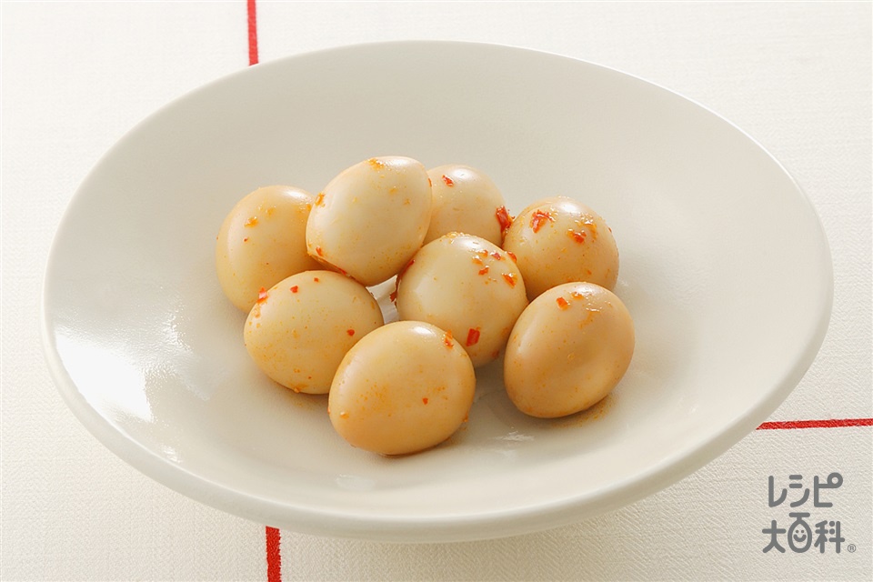 うずら卵の豆板醤じょうゆ漬け(うずらの卵を使ったレシピ)