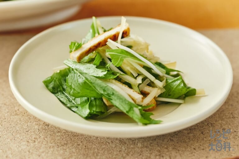 水菜と大根のサラダのレシピ 作り方 味の素パーク の料理 レシピサイト レシピ大百科 水菜や大根を使った料理