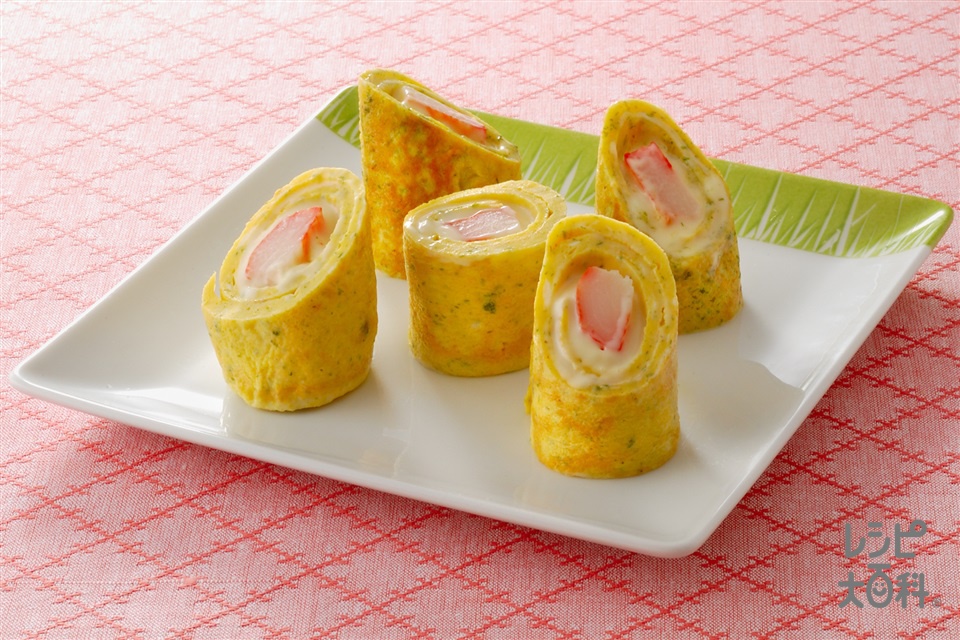 チーズinうず巻き卵(卵+スライスチーズを使ったレシピ)