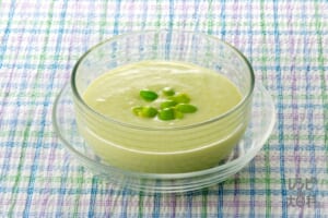 枝豆の豆乳冷製スープ