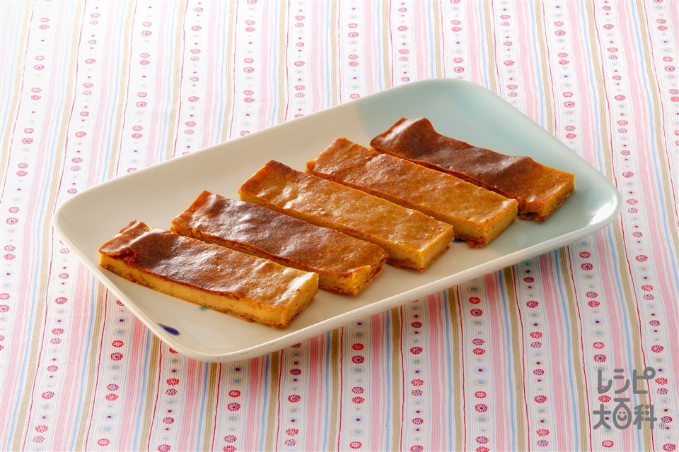 きな粉チーズケーキ(クリームチーズ+サワークリームを使ったレシピ)