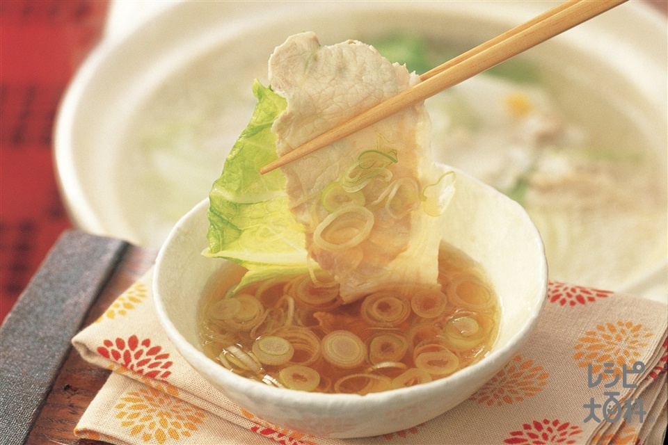 味わい豚しゃぶ(豚しゃぶしゃぶ用肉+白菜を使ったレシピ)