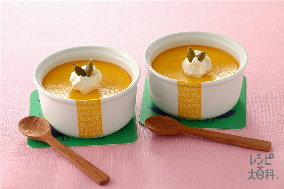 パンプキンプリン(かぼちゃ+牛乳を使ったレシピ)