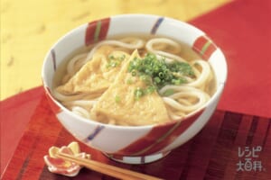 あわせだしでつくるきつねうどん