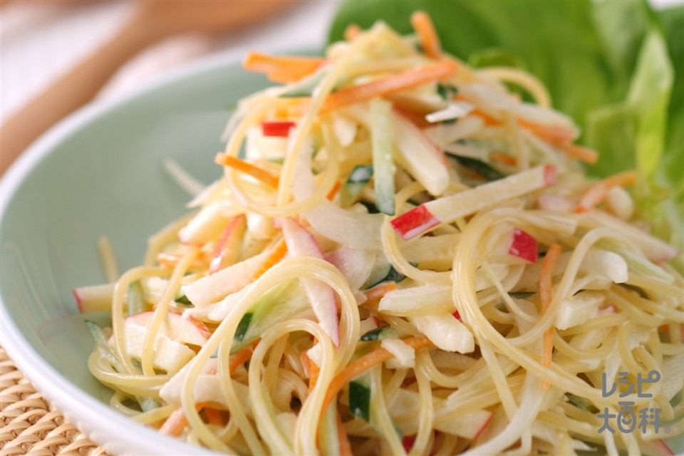 シャキシャキ野菜のパスタサラダ