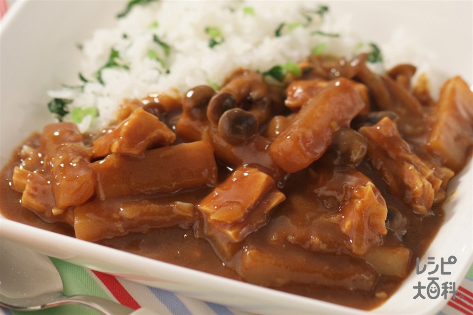 たっぷり大根の野菜カレー(大根+ご飯を使ったレシピ)