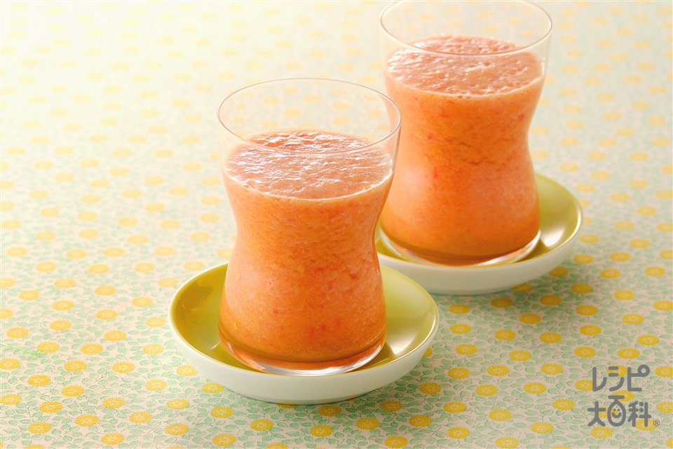 オレンジトマトジュース(オレンジ+トマトを使ったレシピ)