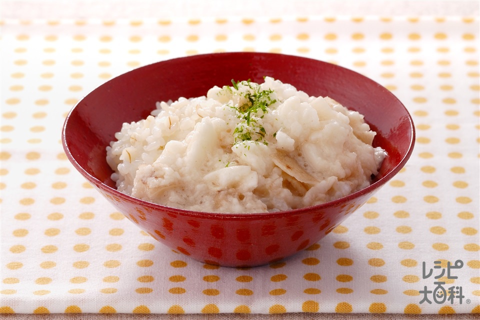 さくとろ押麦ご飯(押麦ご飯+長いもを使ったレシピ)