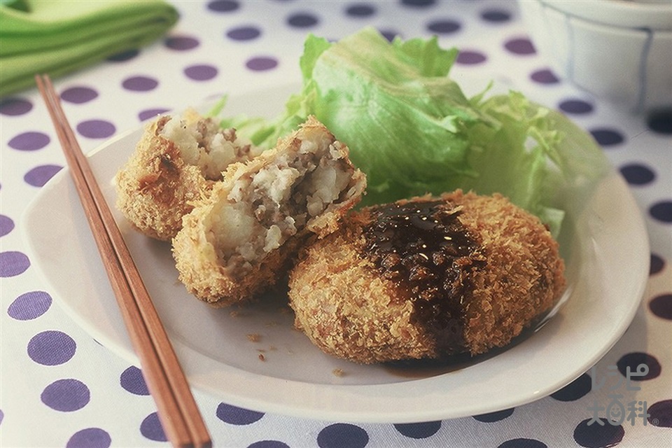 コロッケ(合いびき肉+じゃがいもを使ったレシピ)
