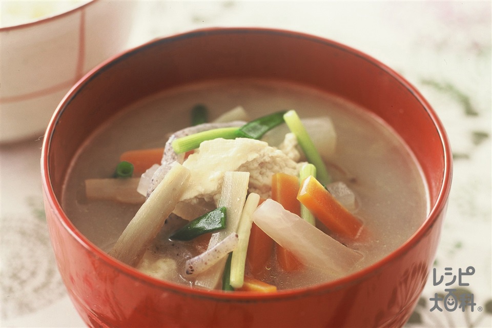 けんちん汁(木綿豆腐+糸こんにゃくを使ったレシピ)