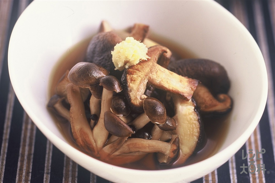 焼ききのこの煮びたし